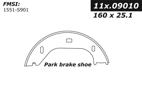 111.09010 Centric Brake Shoes 805890298861