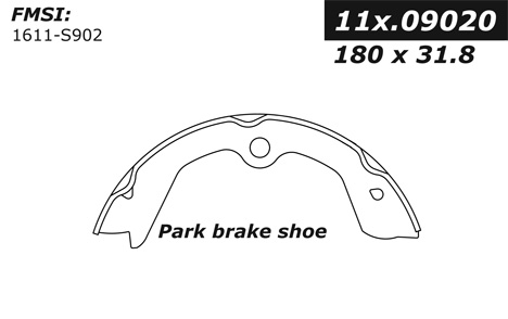 111.09020 Centric Brake Shoes 805890335641