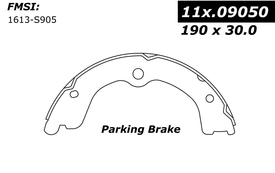 111.09050 Centric Brake Shoes 805890335931