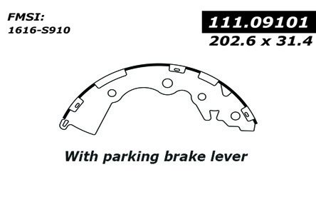 111.09101 Centric Brake Shoes 805890343165