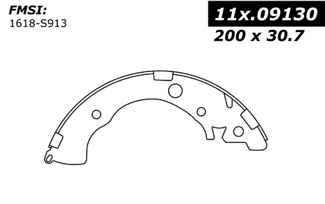 111.09130 Centric Brake Shoes 805890426554