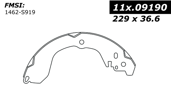 111.09190 Centric Brake Shoes 805890338260