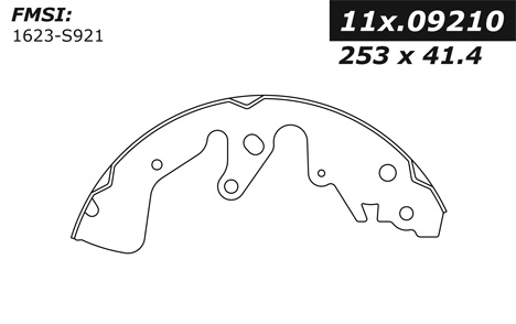 111.09210 Centric Brake Shoes 805890343172