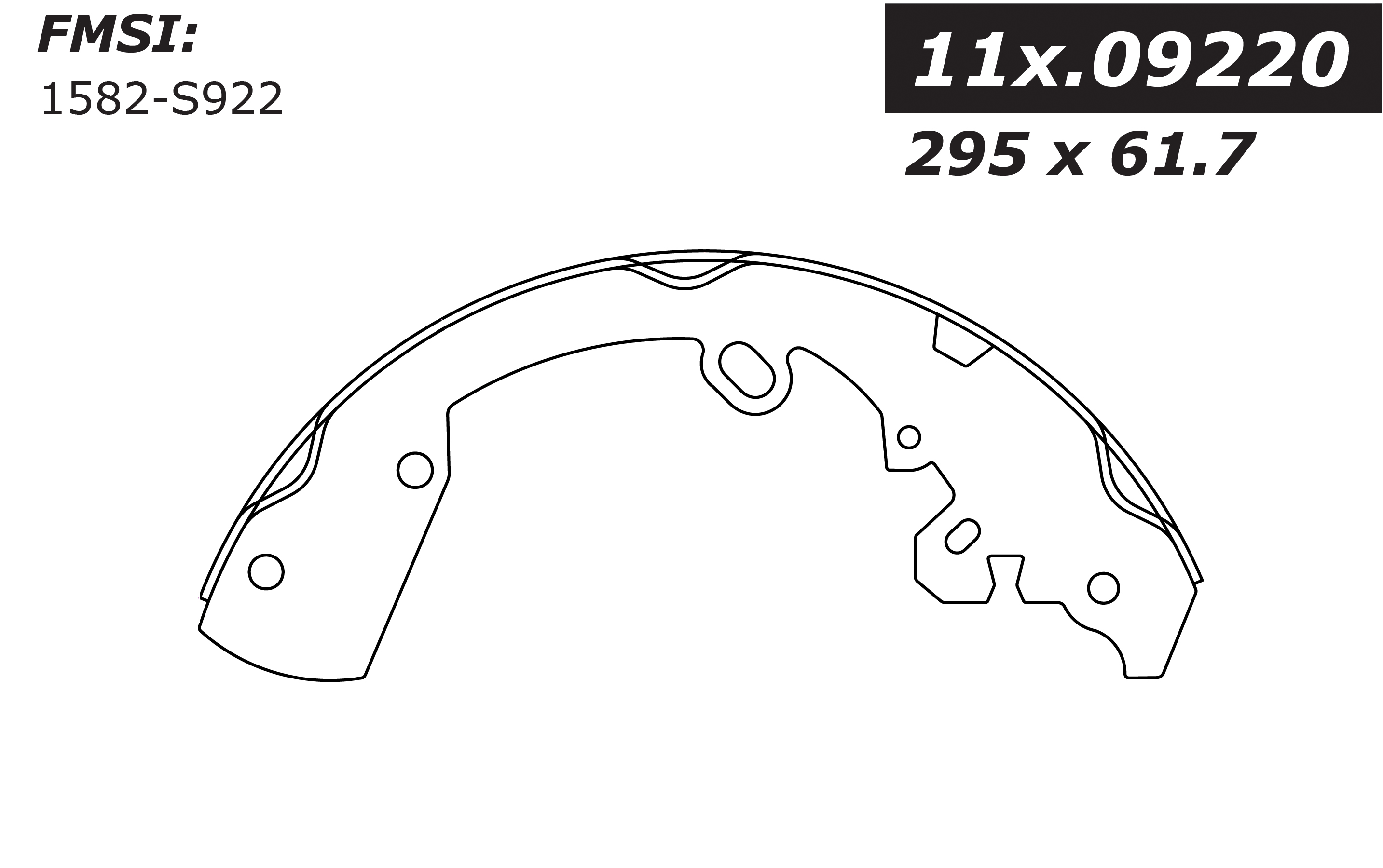 111.09220 Centric Brake Shoes 805890426486