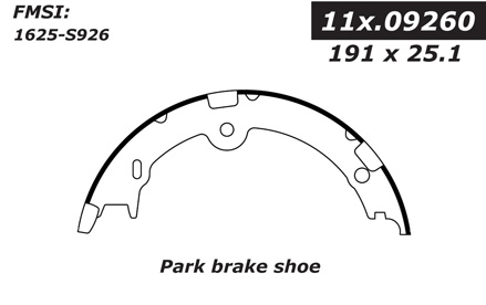 111.09260 Centric Brake Shoes 805890388203
