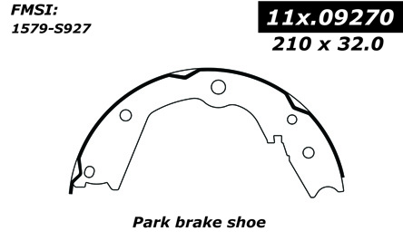 111.09270 Centric Brake Shoes 805890393771