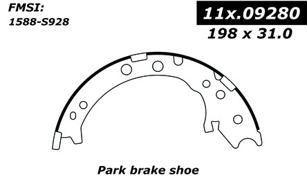 111.09280 Centric Brake Shoes 805890385530