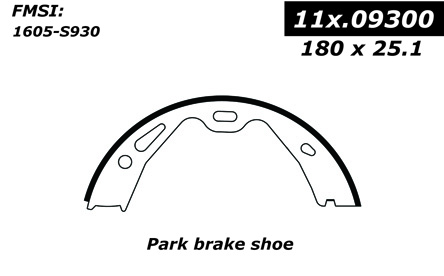 111.09300 Centric Brake Shoes 805890293385