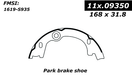 111.09350 Centric Brake Shoes 805890413394