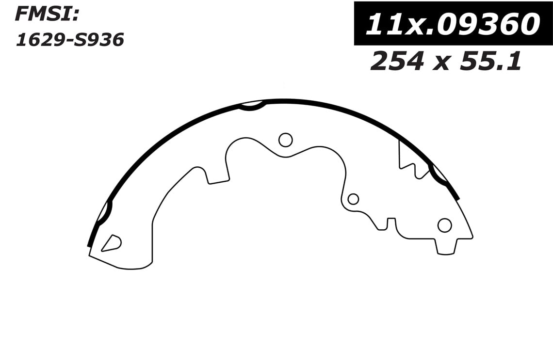 111.09360 Centric Brake Shoes 805890413295