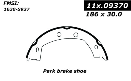 111.09370 Centric Brake Shoes 805890413370