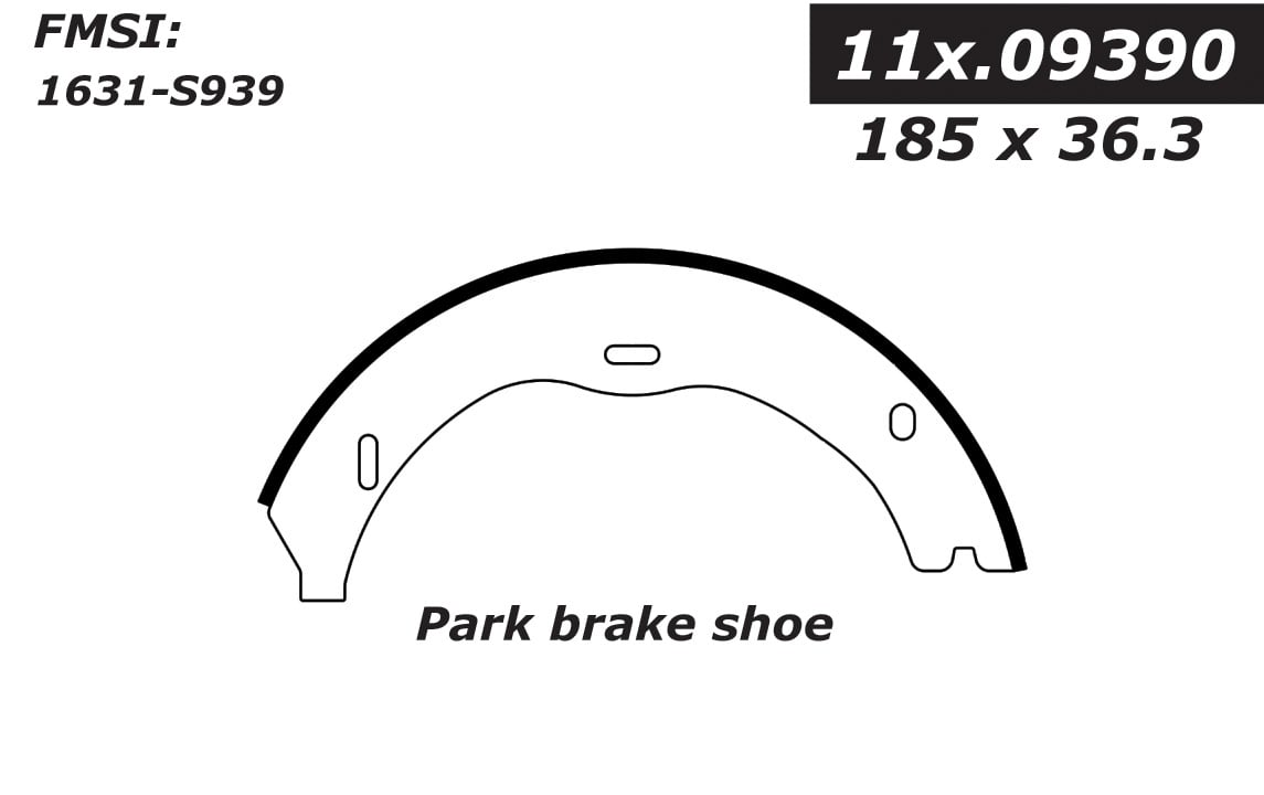 111.09390 Centric Brake Shoes 805890413165