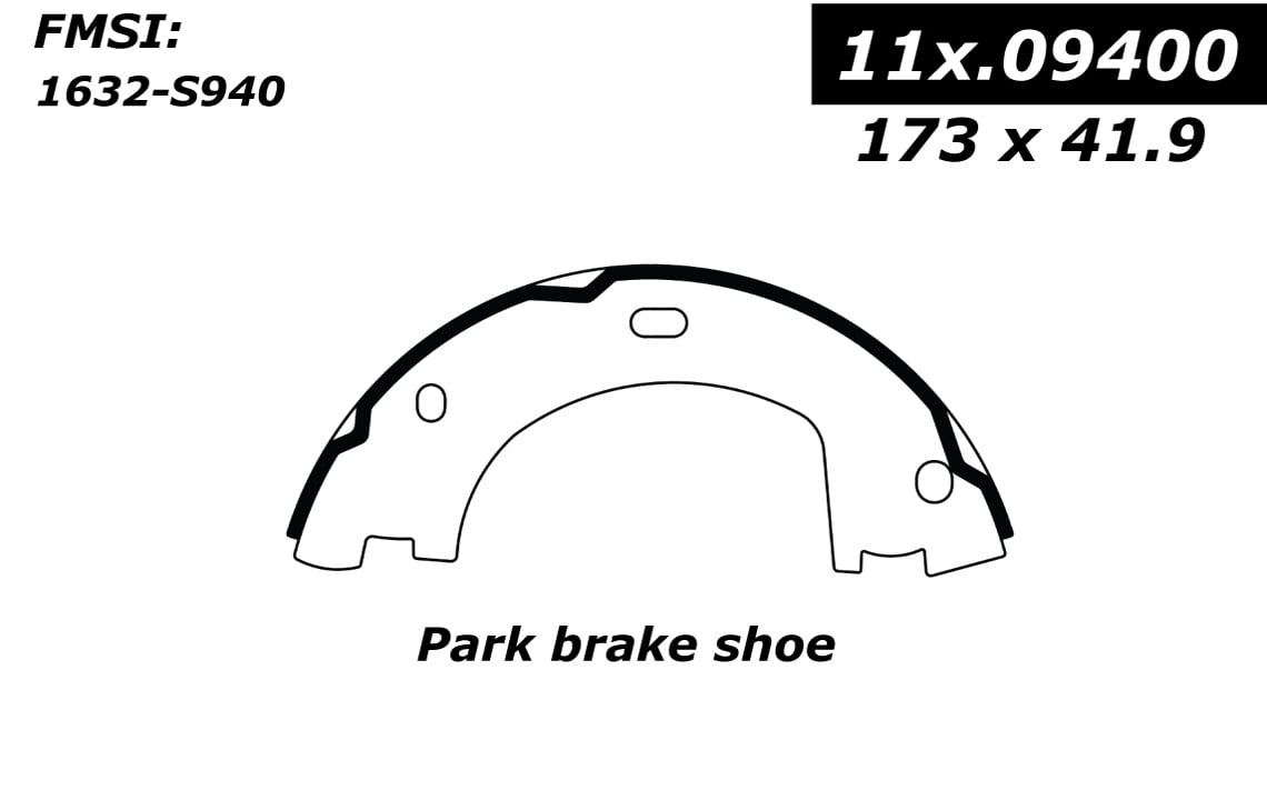 111.09400 Centric Brake Shoes 805890414995