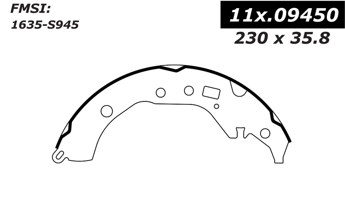 111.09450 Centric Brake Shoes 805890431565