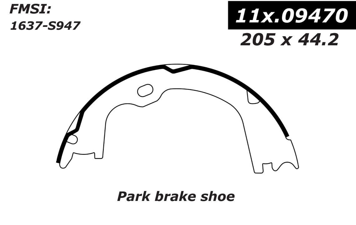 111.09470 Centric Brake Shoes 805890435679