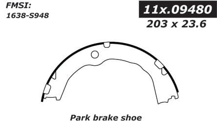 111.09480 Centric Brake Shoes 805890464600