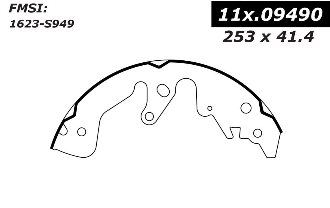 111.09490 Centric Brake Shoes 805890464624