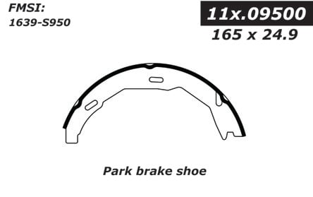 111.09500 Centric Brake Shoes 805890464594