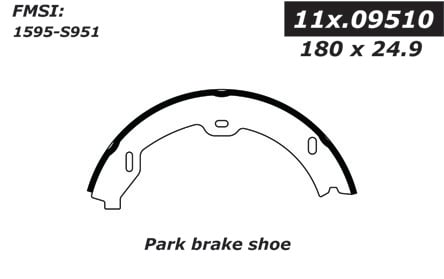 111.09510 Centric Brake Shoes 805890464631