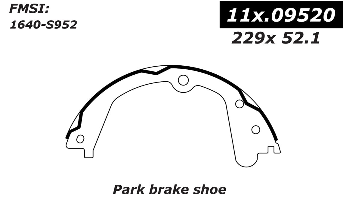 111.09520 Centric Brake Shoes 805890464532