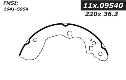 111.09540 Centric Brake Shoes 805890492177