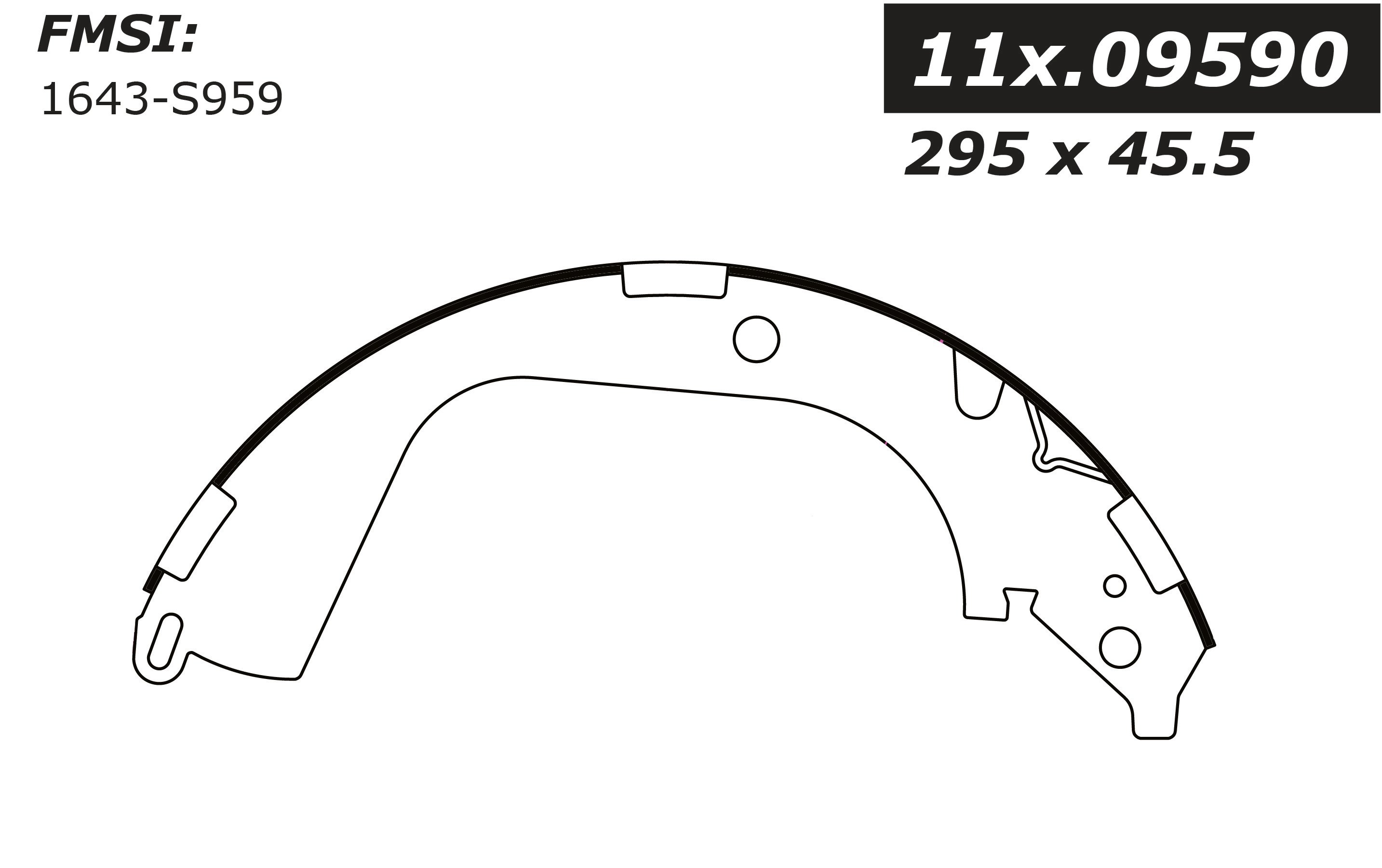 111.09590 Centric Brake Shoes 805890530794