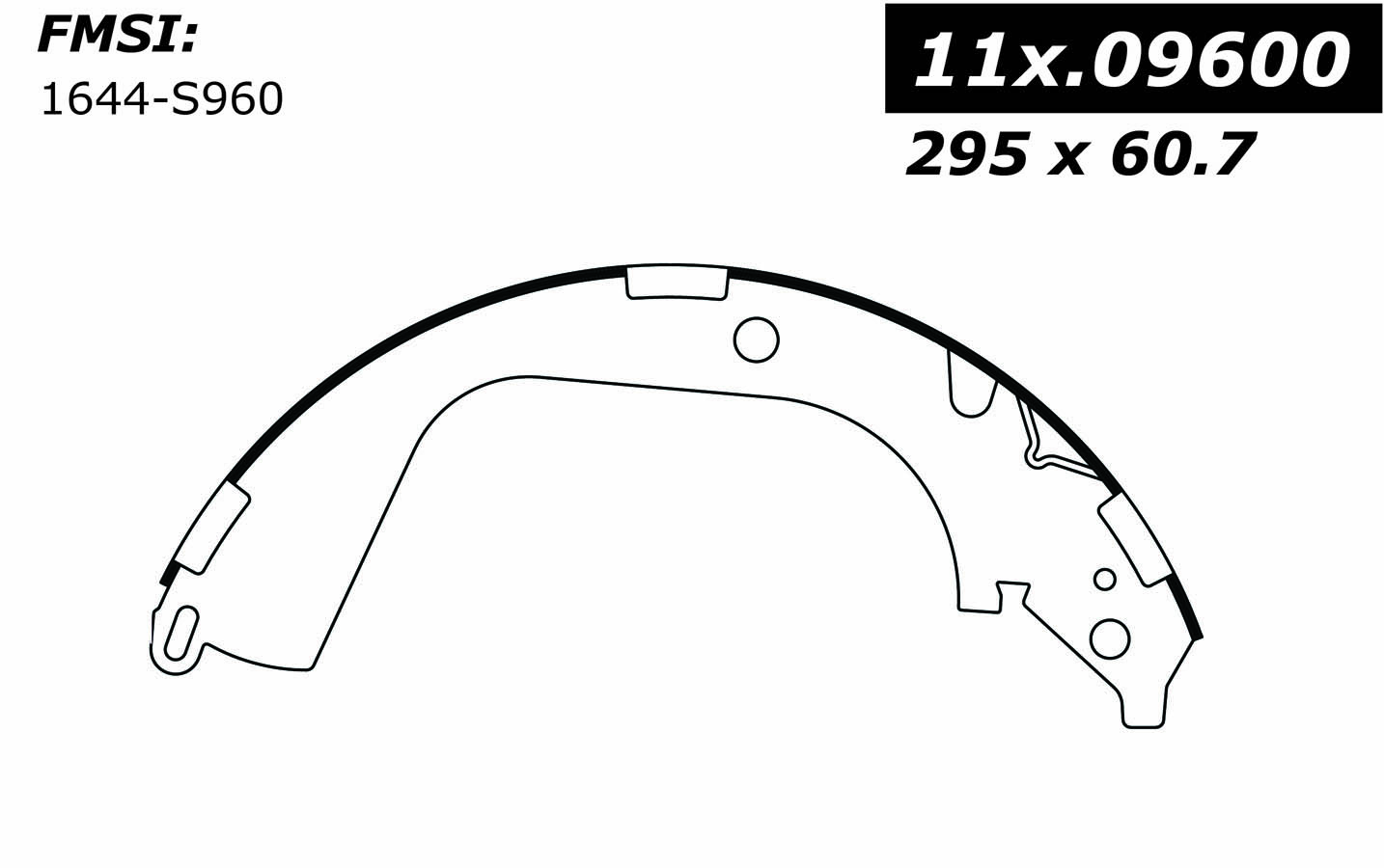 111.09600 Centric Brake Shoes 805890611868