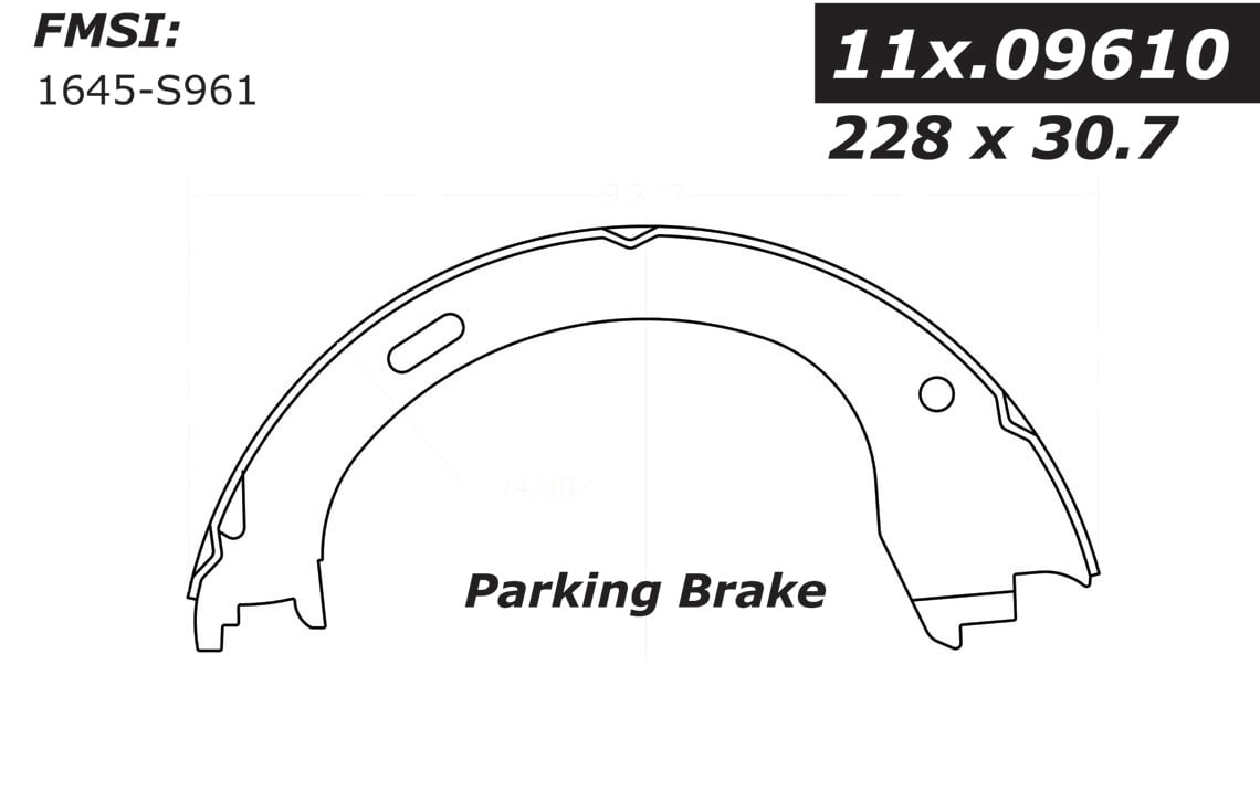 111.09610 Centric Brake Shoes 805890557982