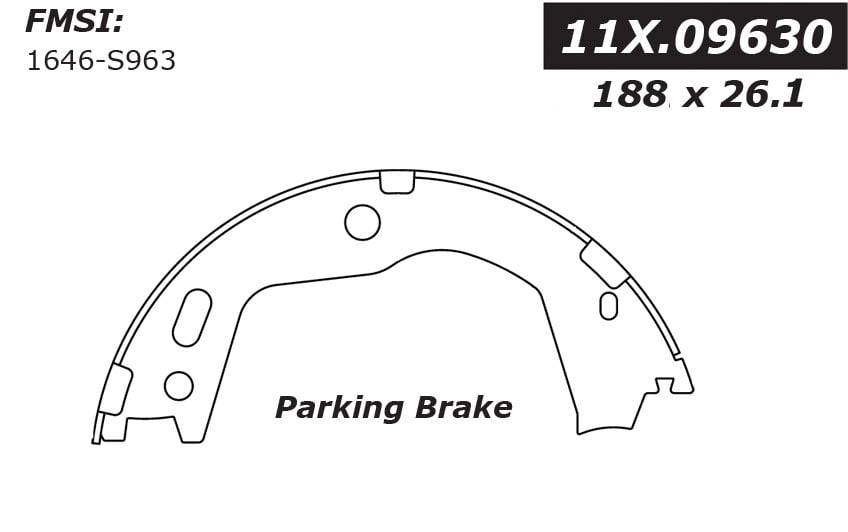 111.09630 Centric Brake Shoes 805890532699