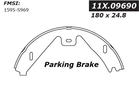 111.09690 Centric Brake Shoes 805890583516