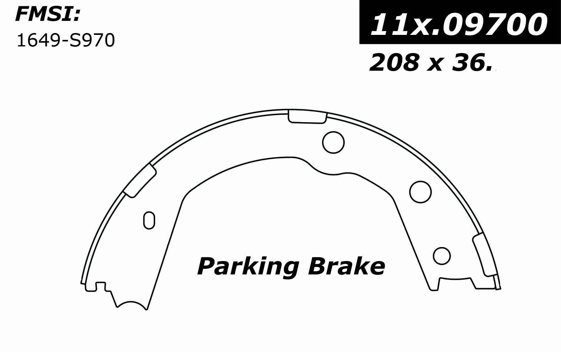 111.09700 Centric Brake Shoes 805890585497