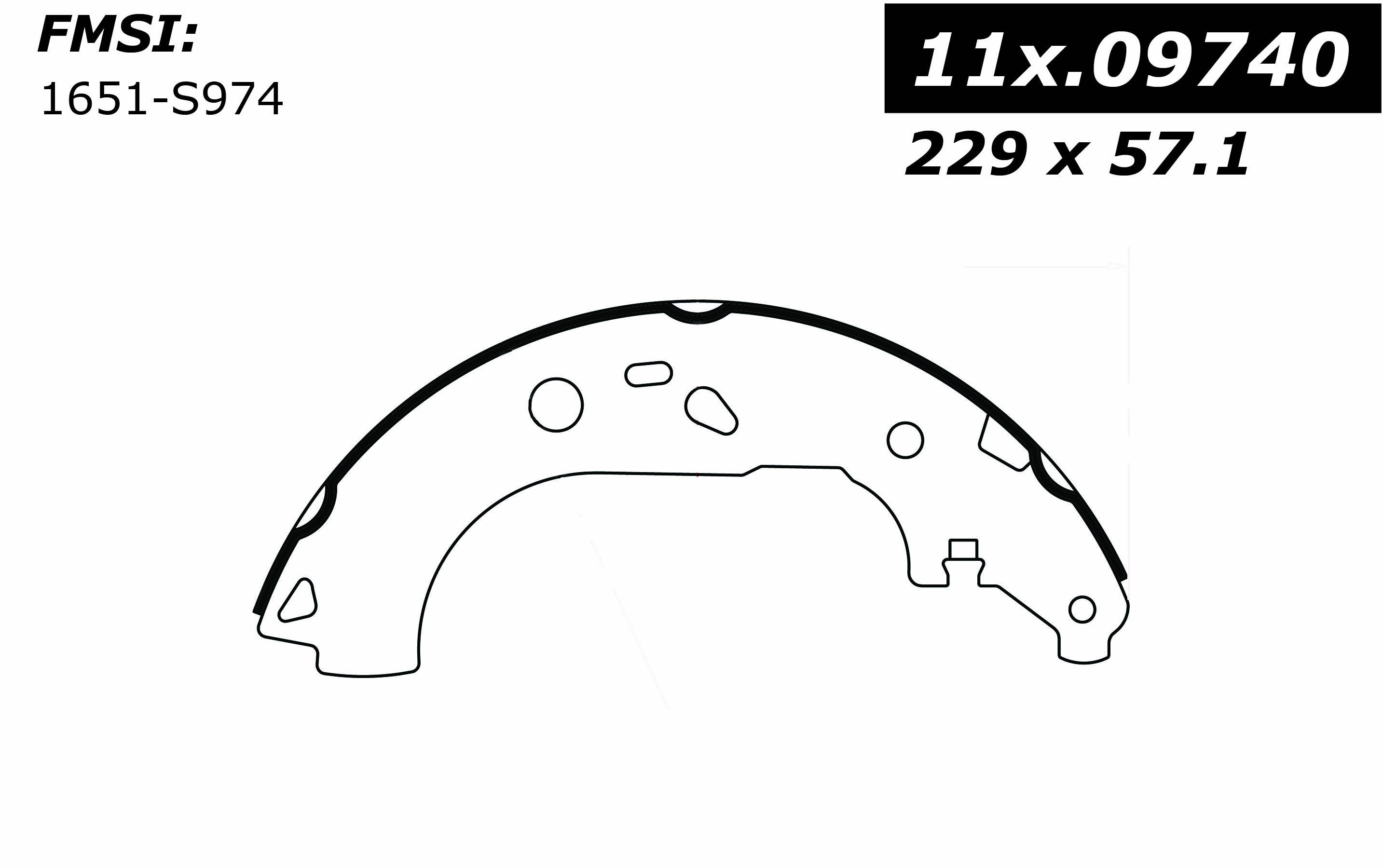 111.09740 Centric Brake Shoes 805890618140