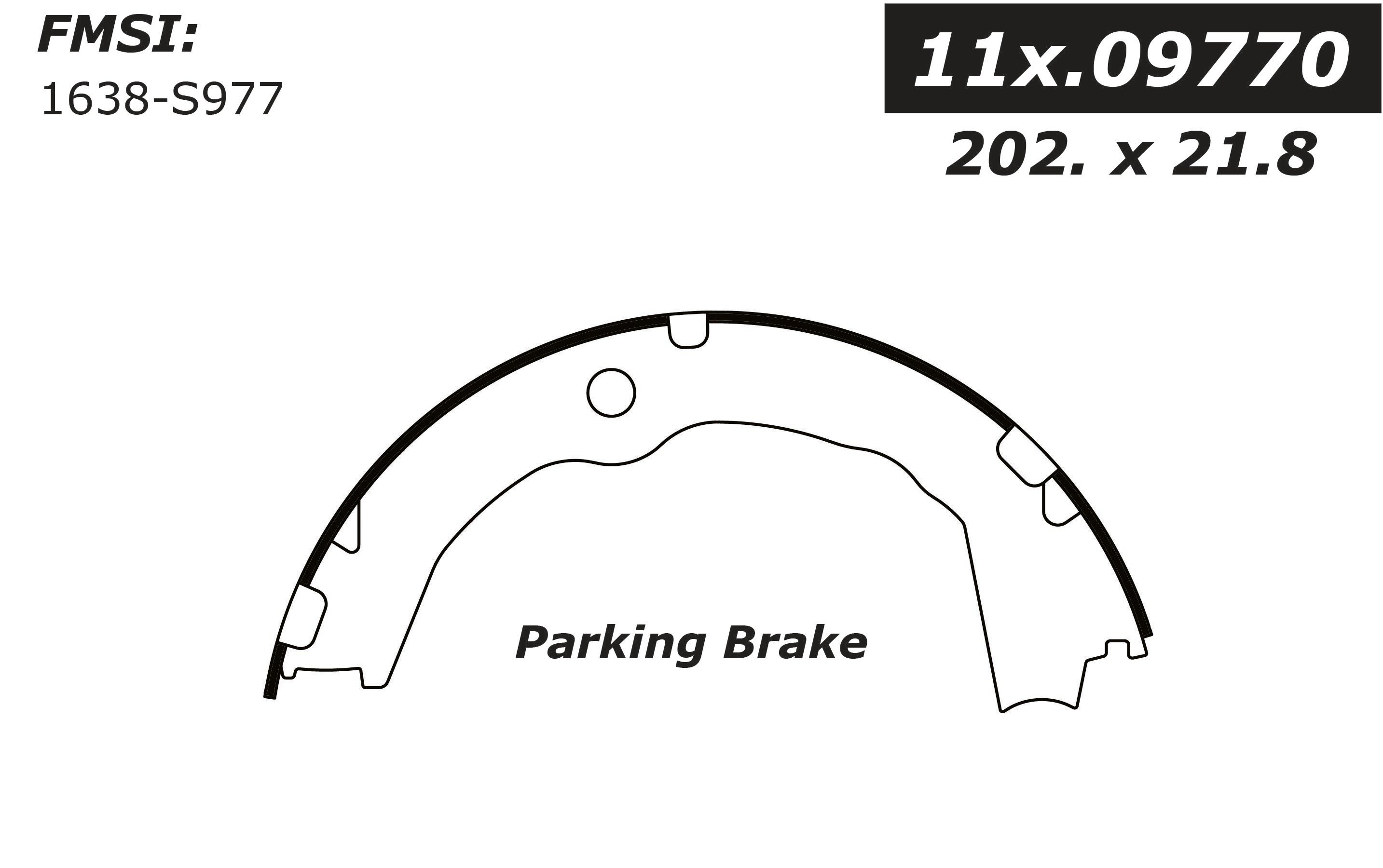 111.09770 Centric Brake Shoes 805890621638