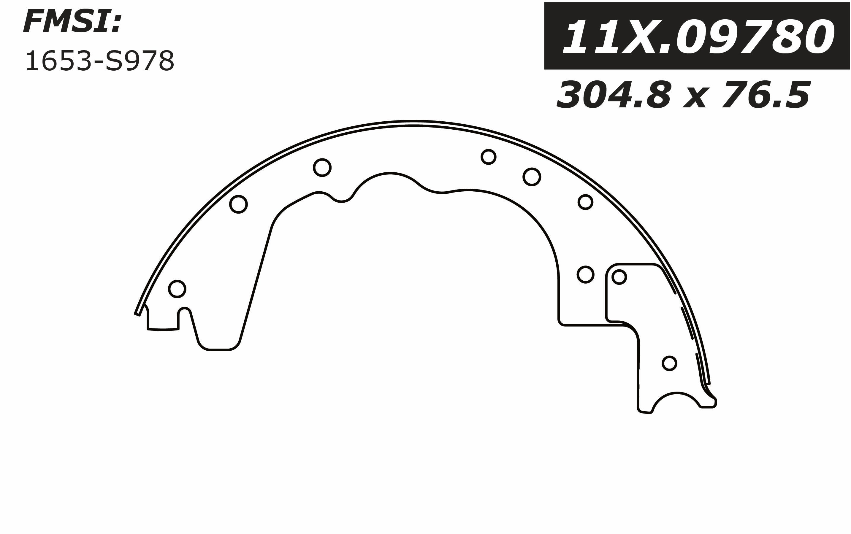 111.09780 Centric Brake Shoes 805890636120