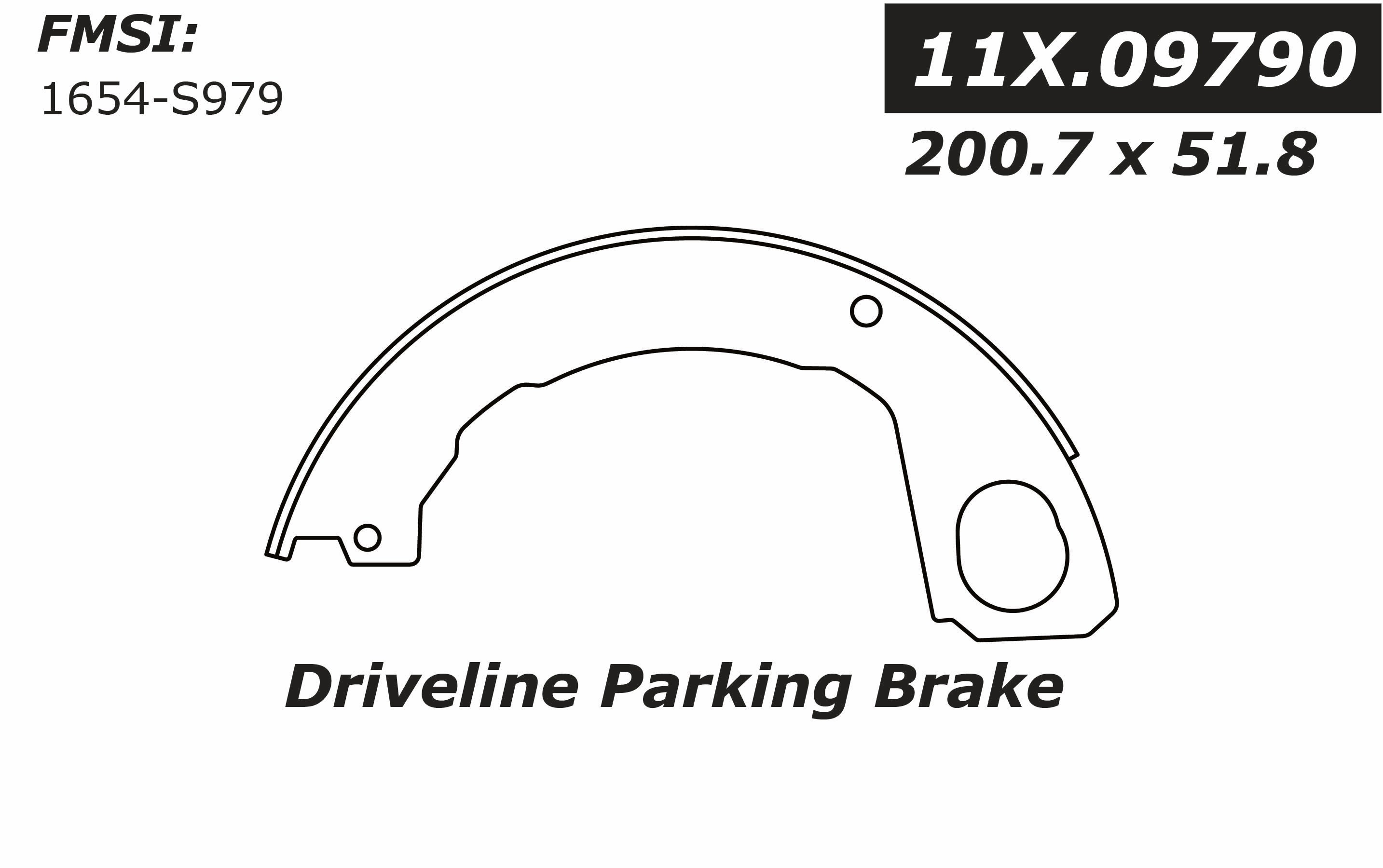 111.09790 Centric Brake Shoes 805890636113