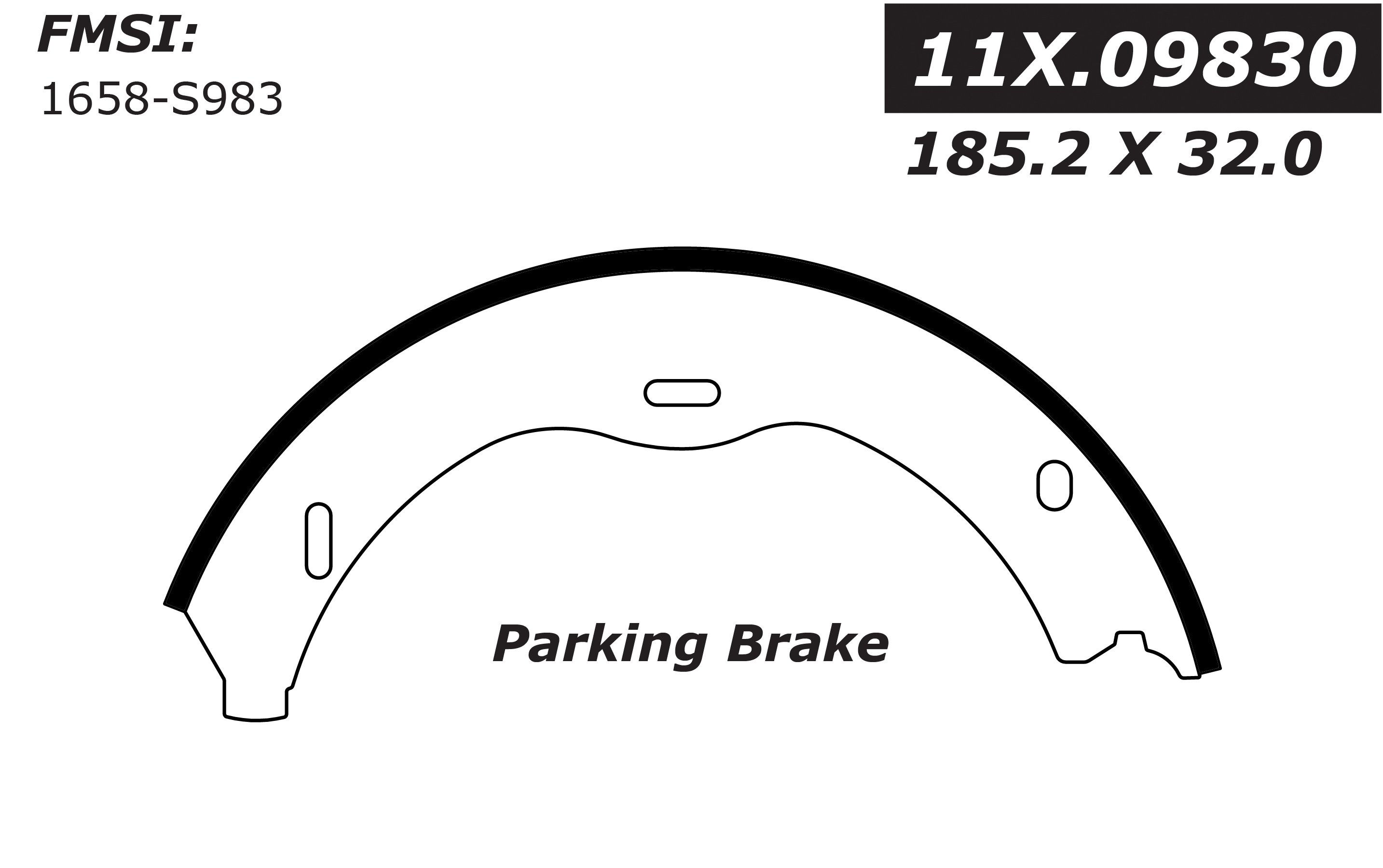 111.09830 Centric Brake Shoes 805890659631