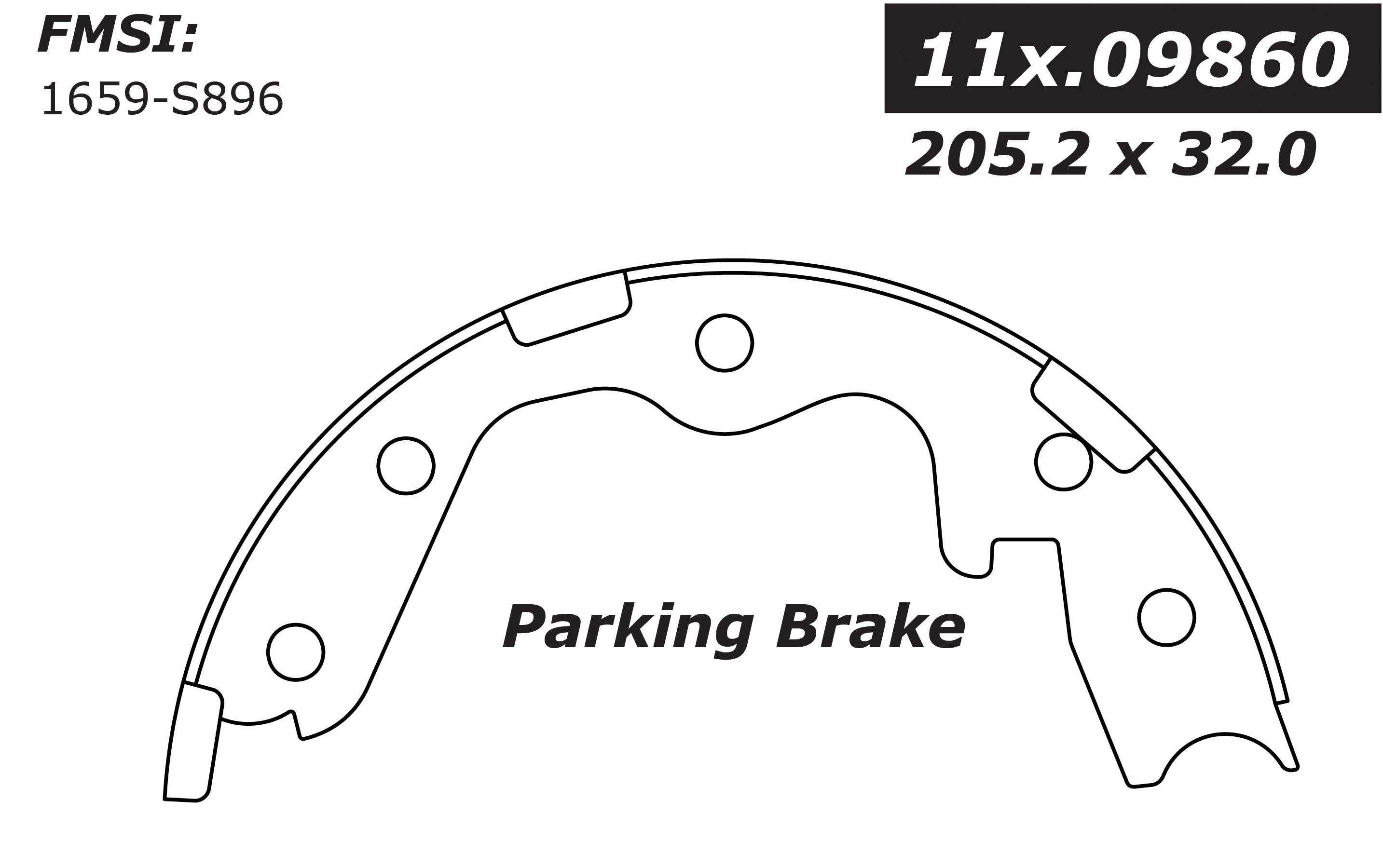 111.09860 Centric Brake Shoes 805890660743