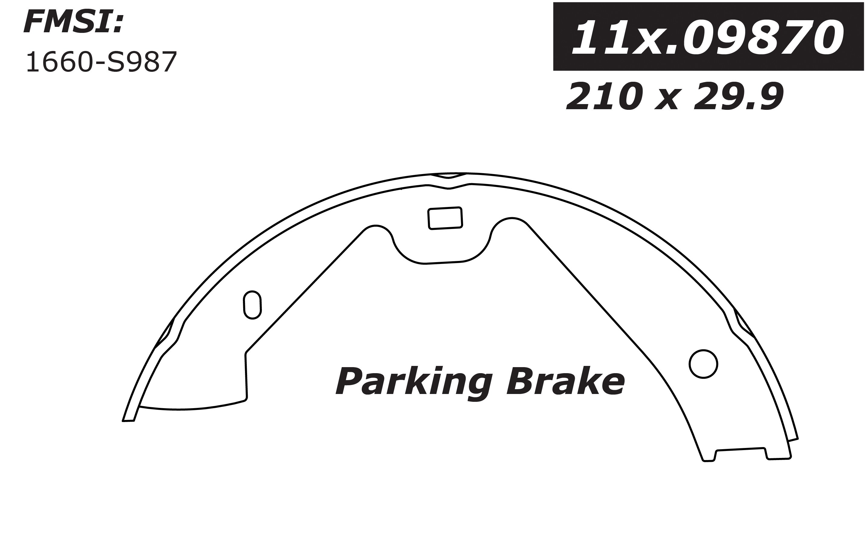 111.09870 Centric Brake Shoes 805890662471