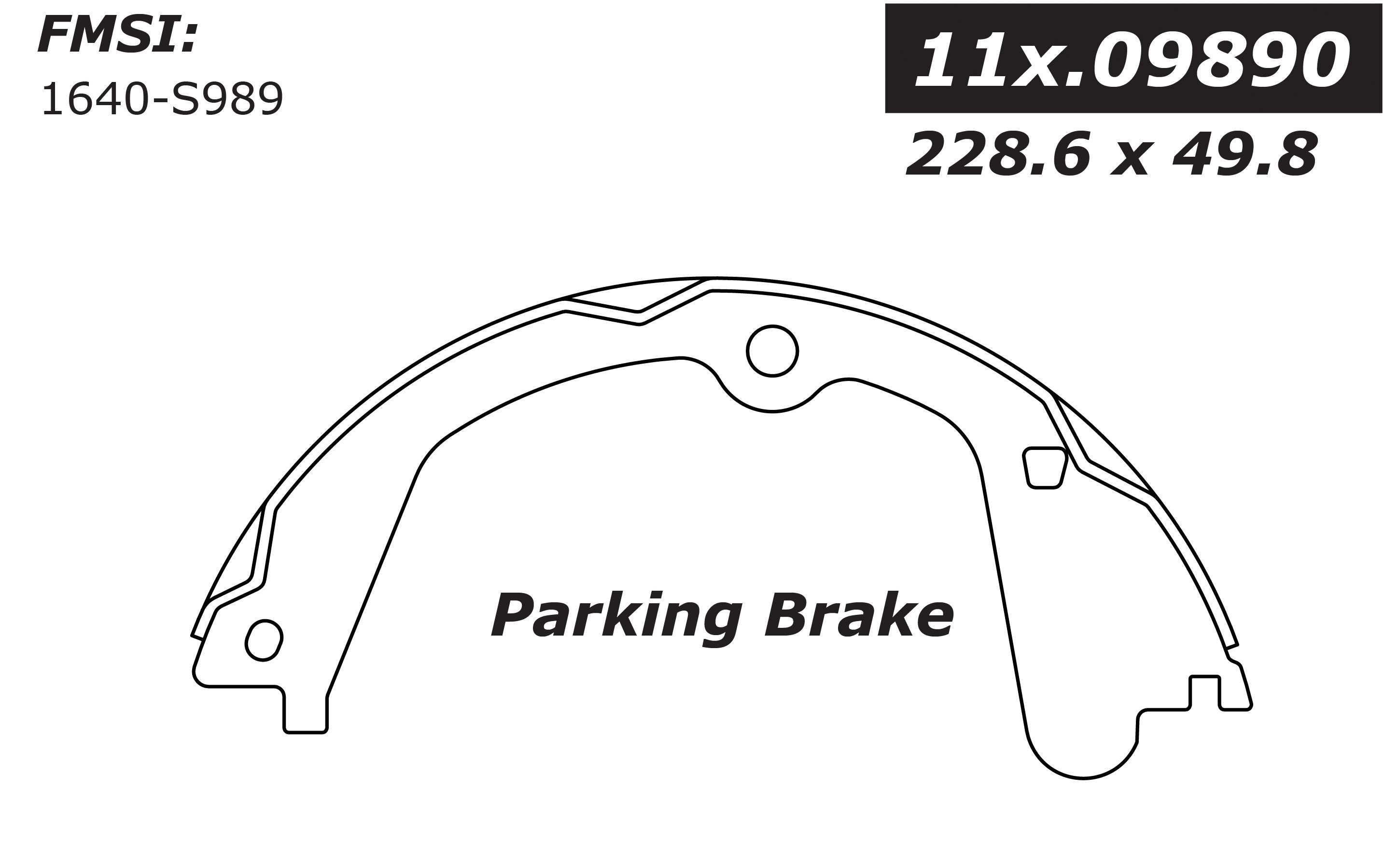 111.09890 Centric Brake Shoes 805890666448